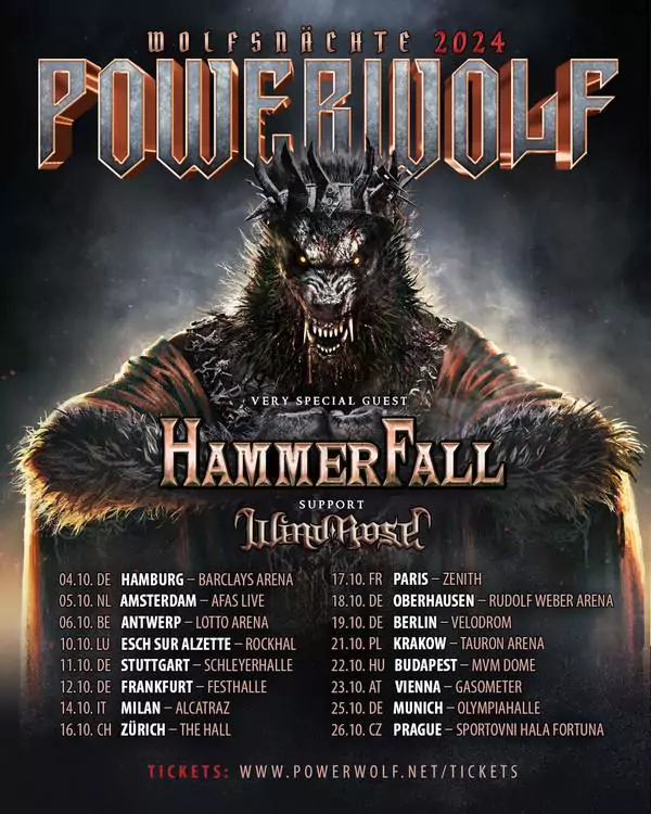 powerwolf turné 2023