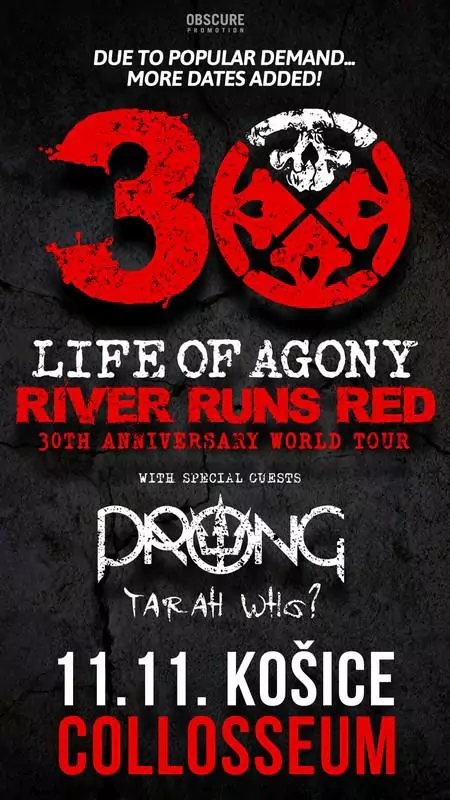 life of agony koncert kosice 2023