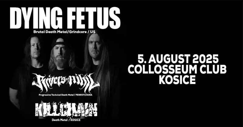 dying fetus koncert kosice 2025