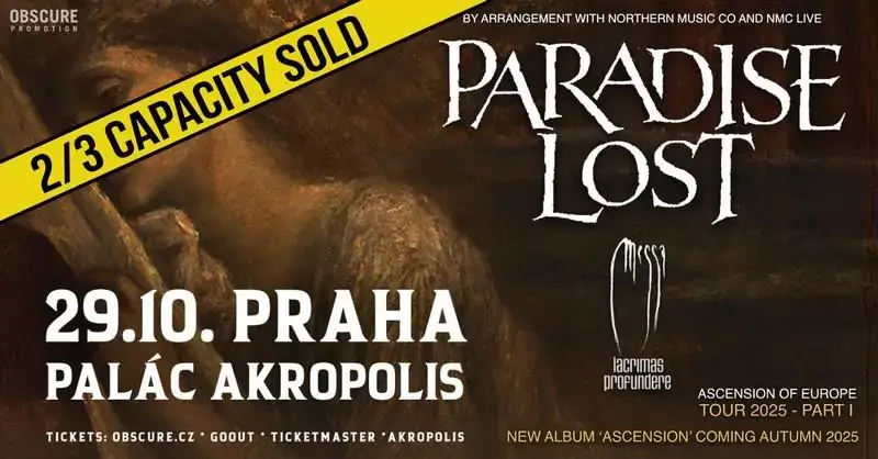 paradise lost koncert praha 2025