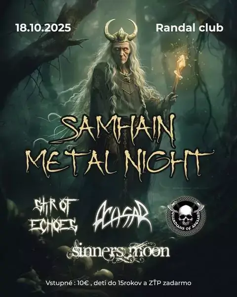 samhain metal night sinners Moon Achsar koncert bratislava 2025