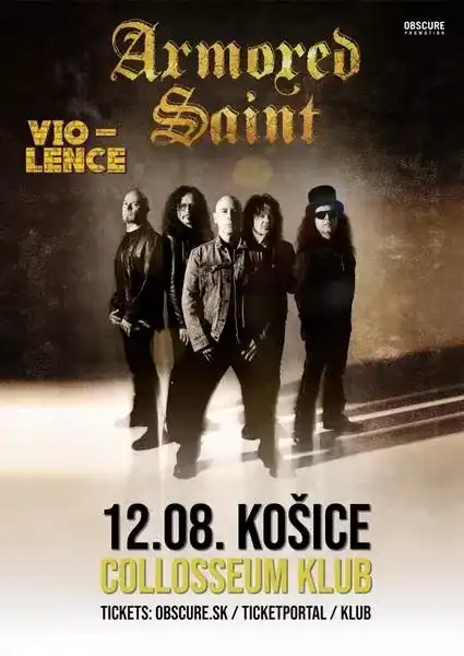 armored saint vio-lence koncert kosice 2026