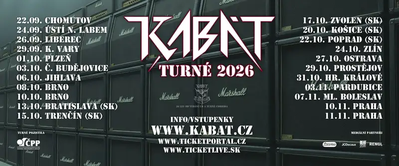 kabat koncerty cesko 2026
