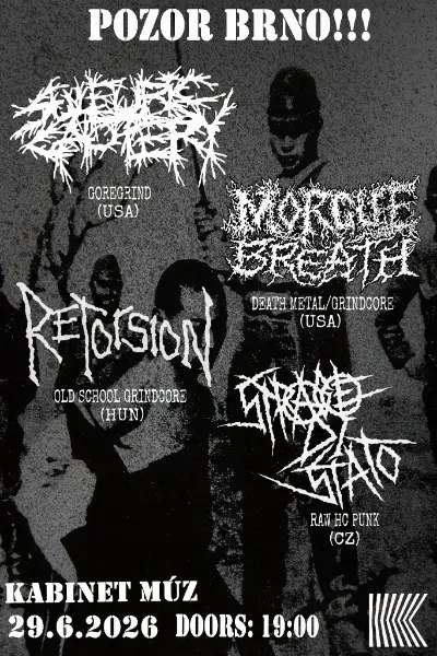 mourge breath grindcore koncert brno