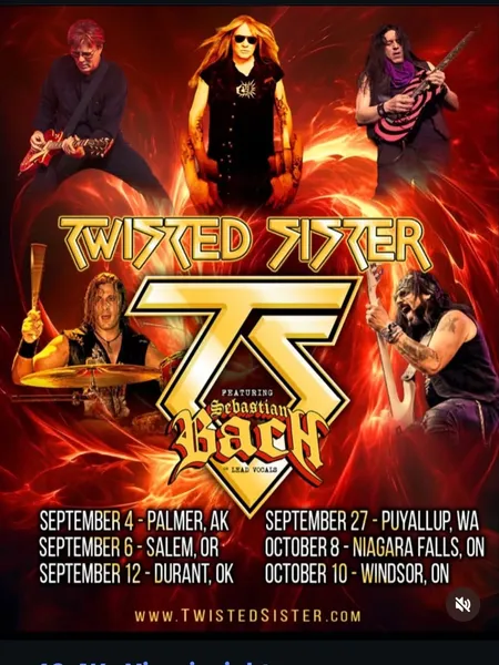 Twisted Sister bach koncety 2026