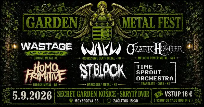 Garden Metal Fest kosice 2026