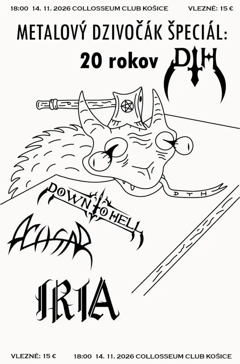 Iria, Achsar, Down to Hell – Collosseum Club, 14.11.2026