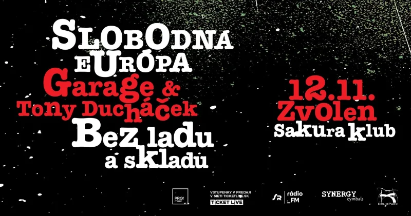 Slobodná Európa koncert Zvolen 2026